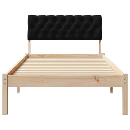 Struttura del Letto con testiera Marrone e nero 90 x 200 cm | homemem39