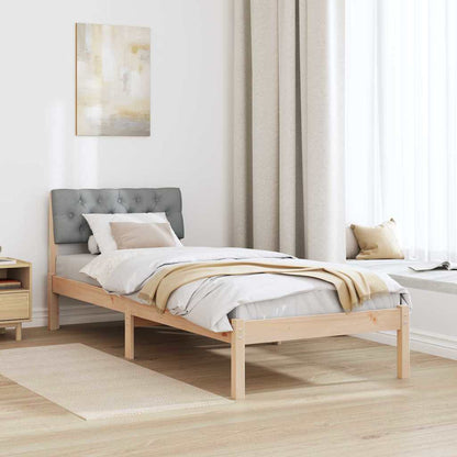 Struttura del Letto Marrone e grigio chiaro 80 x 200 cm | homemem39