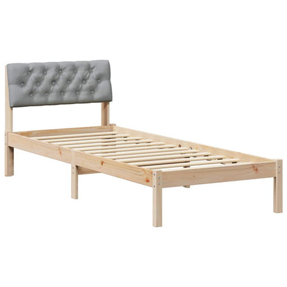 Struttura del Letto Marrone e grigio chiaro 80 x 200 cm | homemem39