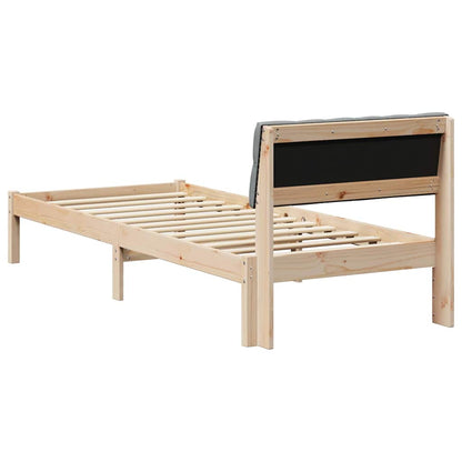 Struttura del Letto Marrone e grigio chiaro 80 x 200 cm | homemem39