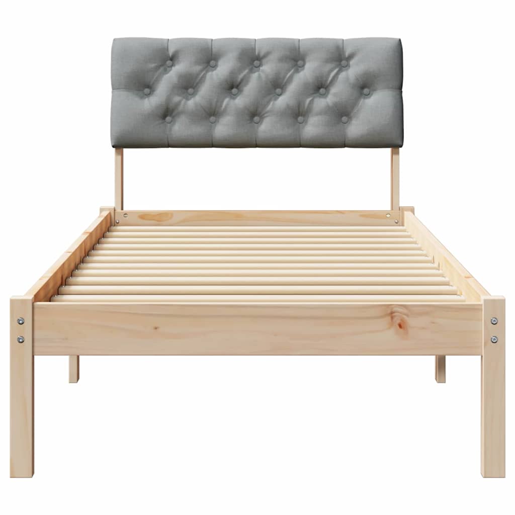 Struttura del Letto Marrone e grigio chiaro 80 x 200 cm | homemem39