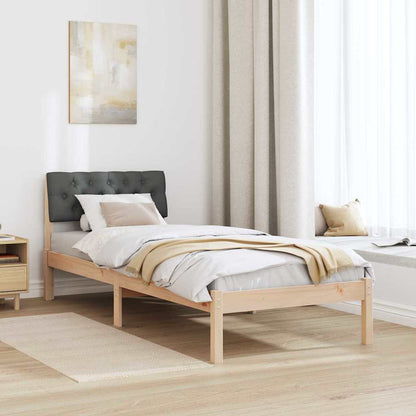 Struttura del Letto marrone e grigio scuro 80 x 200 cm | homemem39