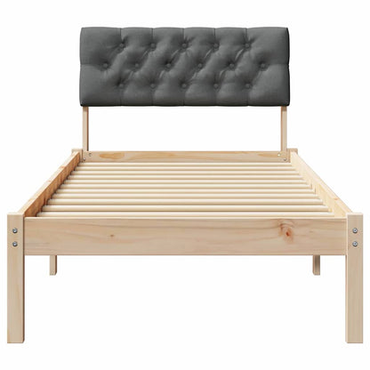 Struttura del Letto marrone e grigio scuro 80 x 200 cm | homemem39