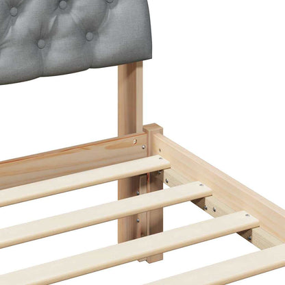 Struttura del Letto Marrone e grigio chiaro 90 x 190 cm