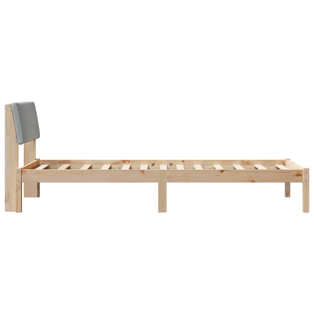 Struttura del Letto Marrone e grigio chiaro 90 x 190 cm