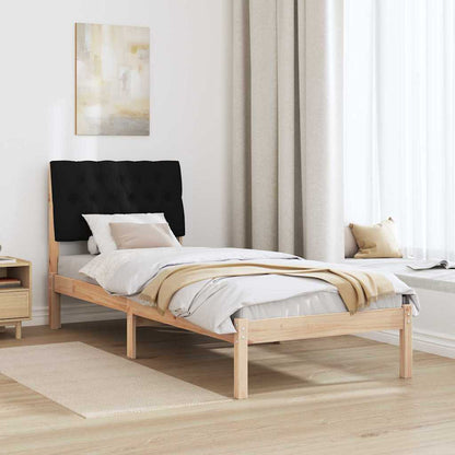 Letto con Testiera Rivestita con testiera Marrone 75 x 190 cm