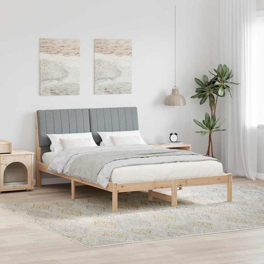Struttura del letto Marrone 135 x 190 cm Pino massello | homemem39