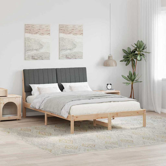 Struttura del letto Marrone 135 x 190 cm Pino massello | homemem39