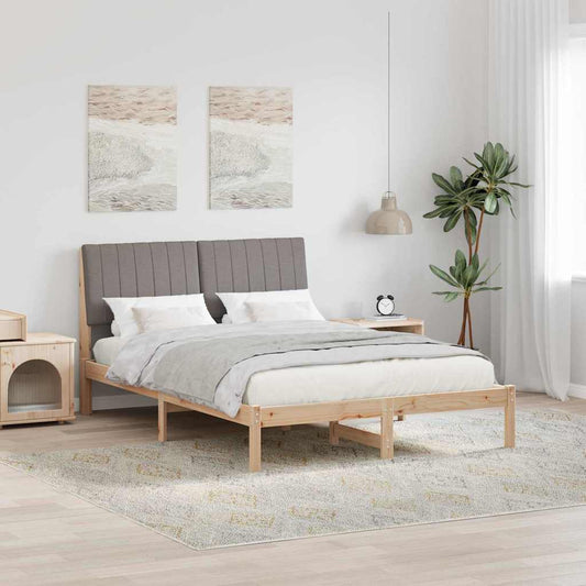 Struttura del letto Marrone 135 x 190 cm Pino massello | homemem39