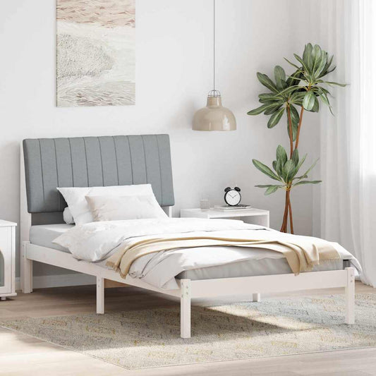 Struttura del letto Bianco 100 x 200 cm Pino massello | homemem39