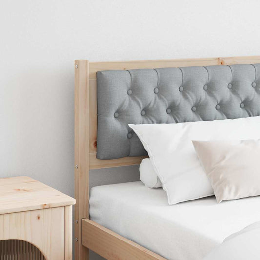 Testiera Marrone e grigio chiaro 200 cm Legno di pino massello