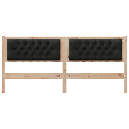 Testiera Altro Marrone e nero 180 cm Legno di pino massello