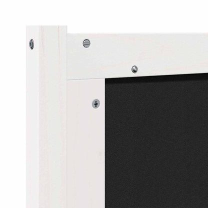 Testiera Bianco e grigio chiaro 135 cm Legno di pino massello