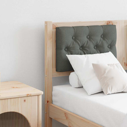 Testiera marrone e grigio scuro 120 cm Legno di pino massello