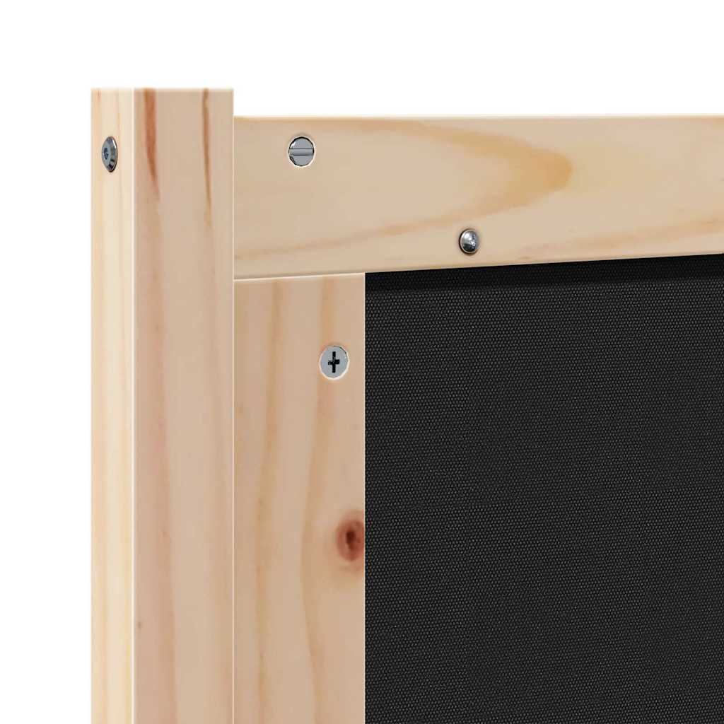 Testiera Altro Marrone e nero 120 cm Legno di pino massello