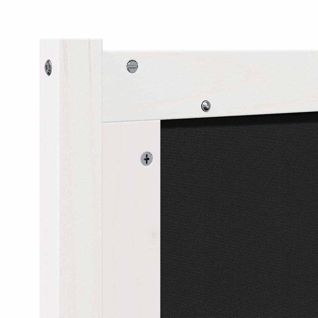 Testiera Bianco e grigio chiaro 120 cm Legno di pino massello