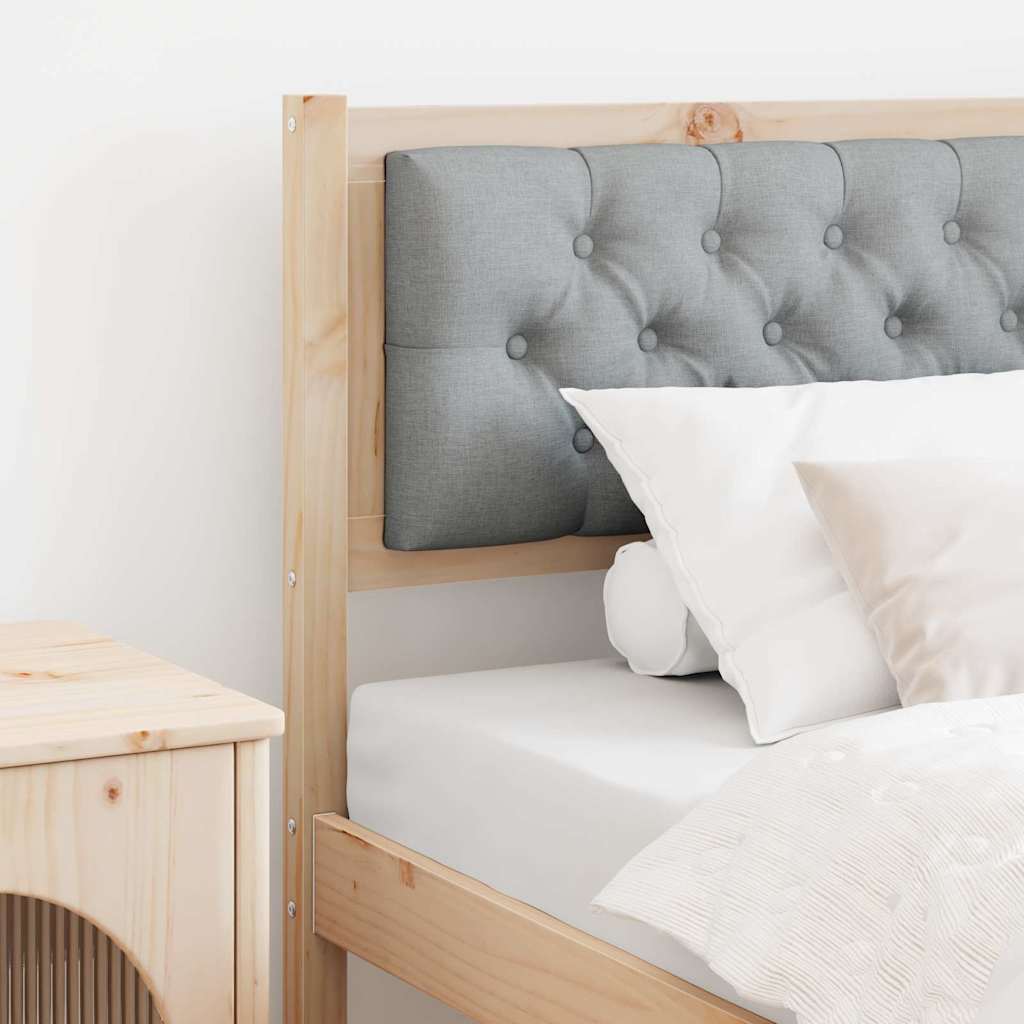 Testiera Marrone e grigio chiaro 90 cm Legno di pino massello