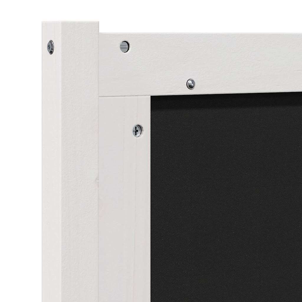 Testiera imbottita con testiera Bianco 200 cm Pino massello