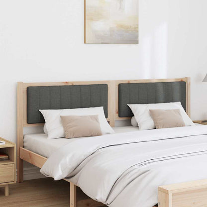 Testiera imbottita con testiera Marrone 180 cm Pino massello