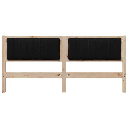 Testiera imbottita con testiera Marrone 180 cm Pino massello