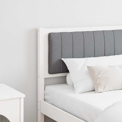 Testiera imbottita con testiera Bianco 180 cm Pino massello