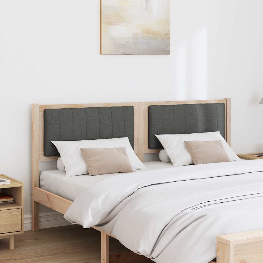 Testiera imbottita con testiera Marrone 160 cm Pino massello