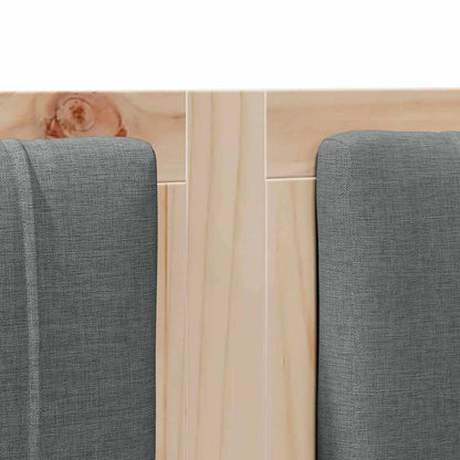 Testiera imbottita con testiera Marrone 150 cm Pino massello