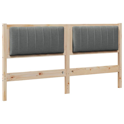 Testiera imbottita con testiera Marrone 150 cm Pino massello