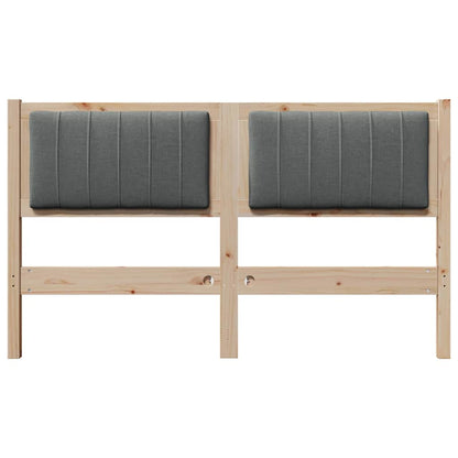 Testiera imbottita con testiera Marrone 140 cm Pino massello