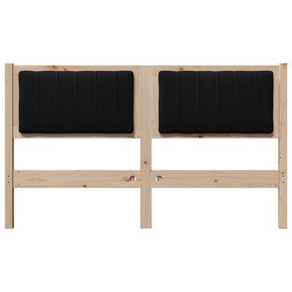 Testiera imbottita con testiera Marrone 140 cm Pino massello