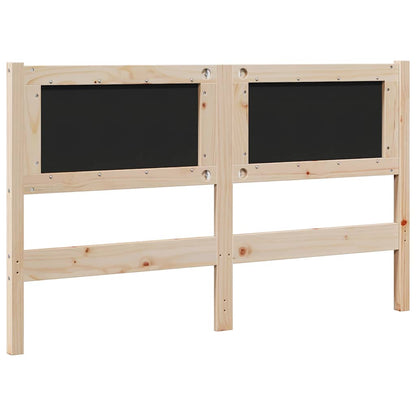 Testiera imbottita con testiera Marrone 140 cm Pino massello