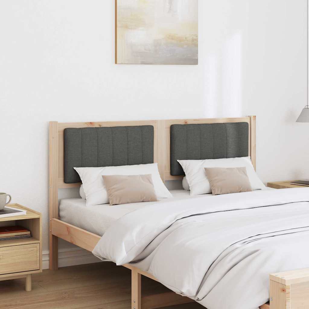 Testiera imbottita con testiera Marrone 135 cm Pino massello
