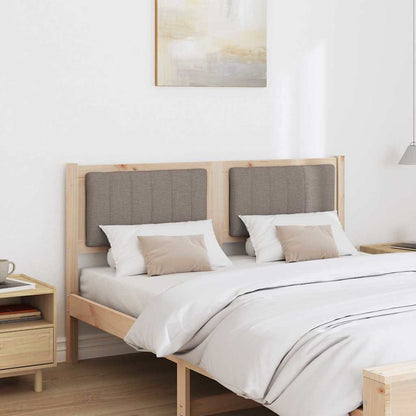 Testiera imbottita con testiera Marrone 135 cm Pino massello