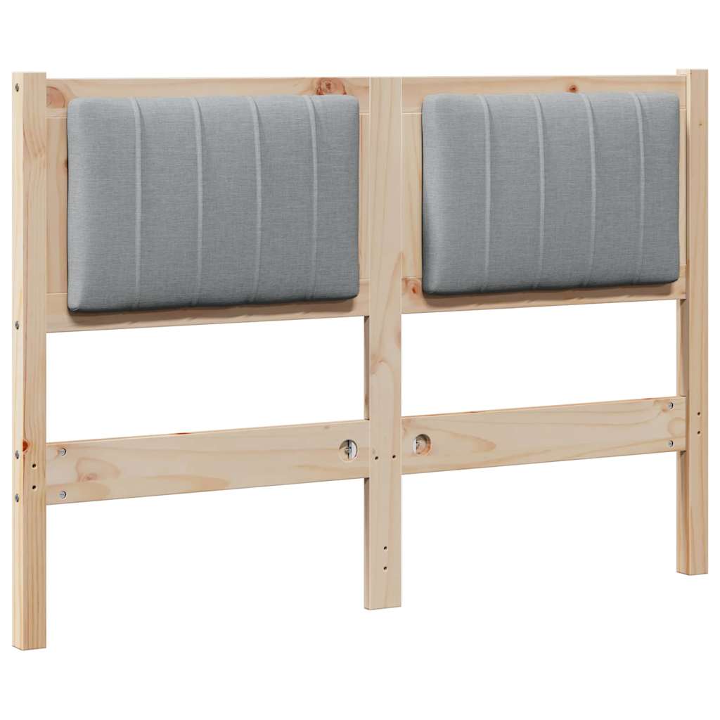 Testiera imbottita con testiera Marrone 120 cm Pino massello