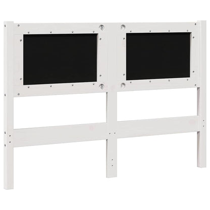 Testiera imbottita con testiera Bianco 120 cm Pino massello