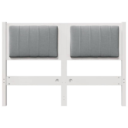 Testiera imbottita con testiera Bianco 120 cm Pino massello