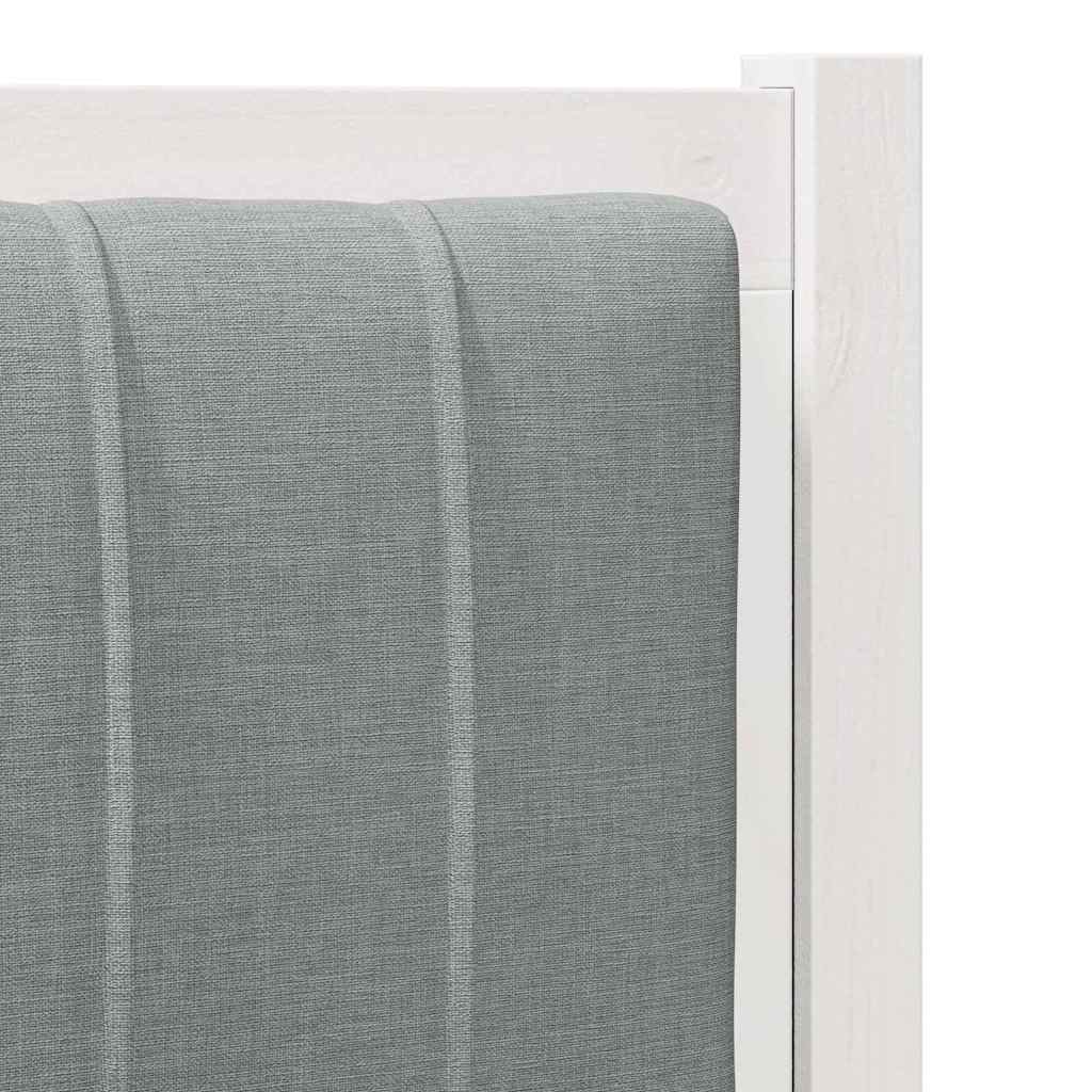 Testiera imbottita con testiera Bianco 100 cm Pino massello