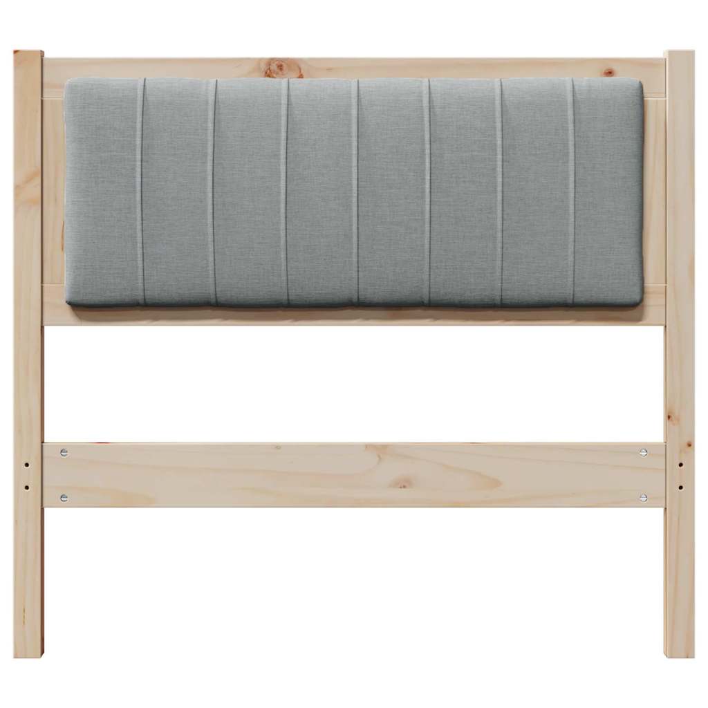 Testiera imbottita con testiera Marrone 90 cm Pino massello