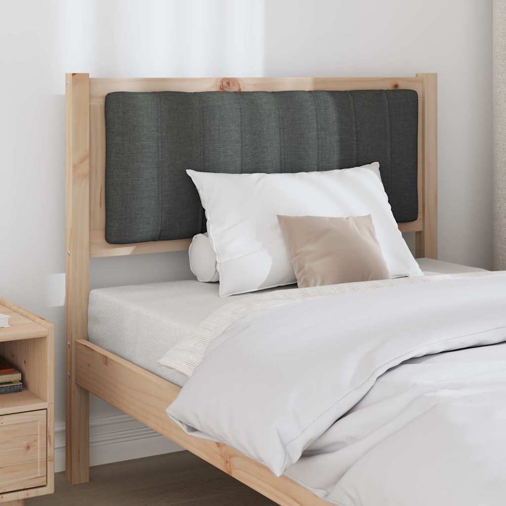 Testiera imbottita con testiera Marrone 90 cm Pino massello