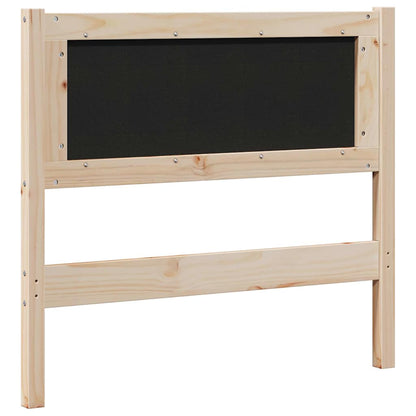 Testiera imbottita con testiera Marrone 90 cm Pino massello