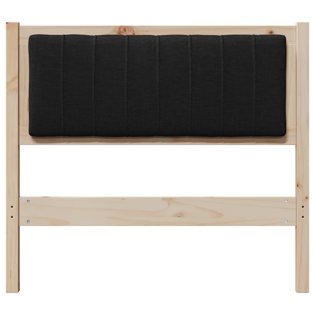 Testiera imbottita con testiera Marrone 90 cm Pino massello