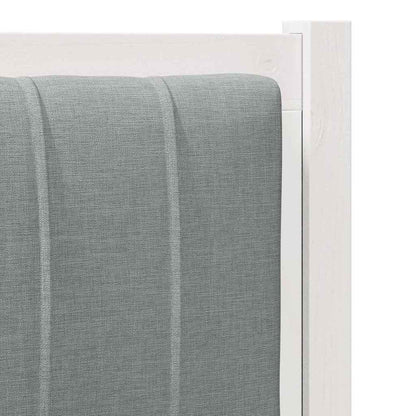 Testiera imbottita con testiera Bianco 90 cm Pino massello