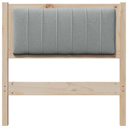 Testiera imbottita con testiera Marrone 80 cm Pino massello