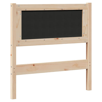 Testiera imbottita con testiera Marrone 80 cm Pino massello