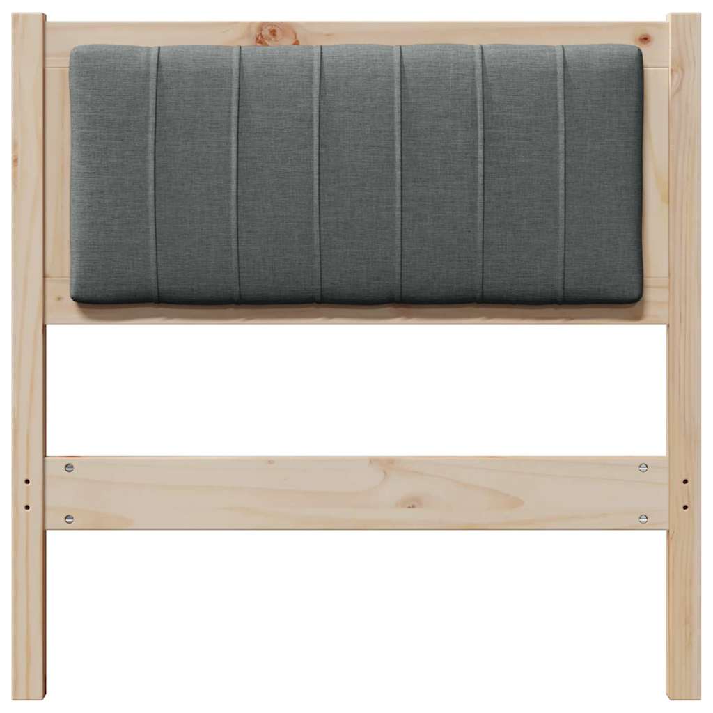 Testiera imbottita con testiera Marrone 80 cm Pino massello