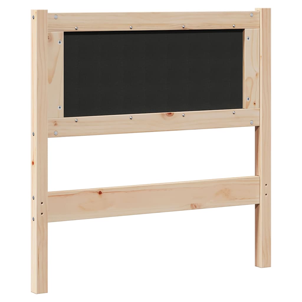 Testiera imbottita con testiera Marrone 80 cm Pino massello