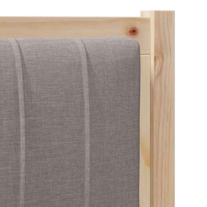 Testiera imbottita con testiera Marrone 80 cm Pino massello