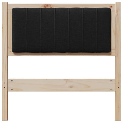 Testiera imbottita con testiera Marrone 75 cm Pino massello