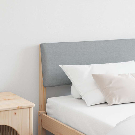 Testiera imbottita Grigio chiaro 200 cm Pino massello