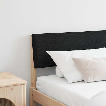 Testiera imbottita Nero 200 cm Pino massello